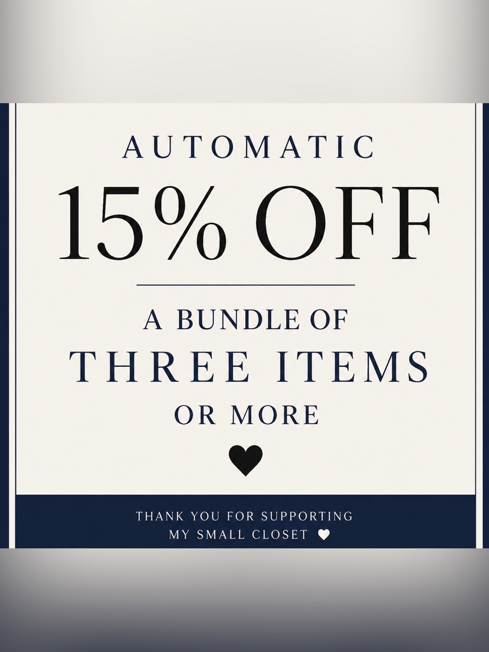 15% Off Promo